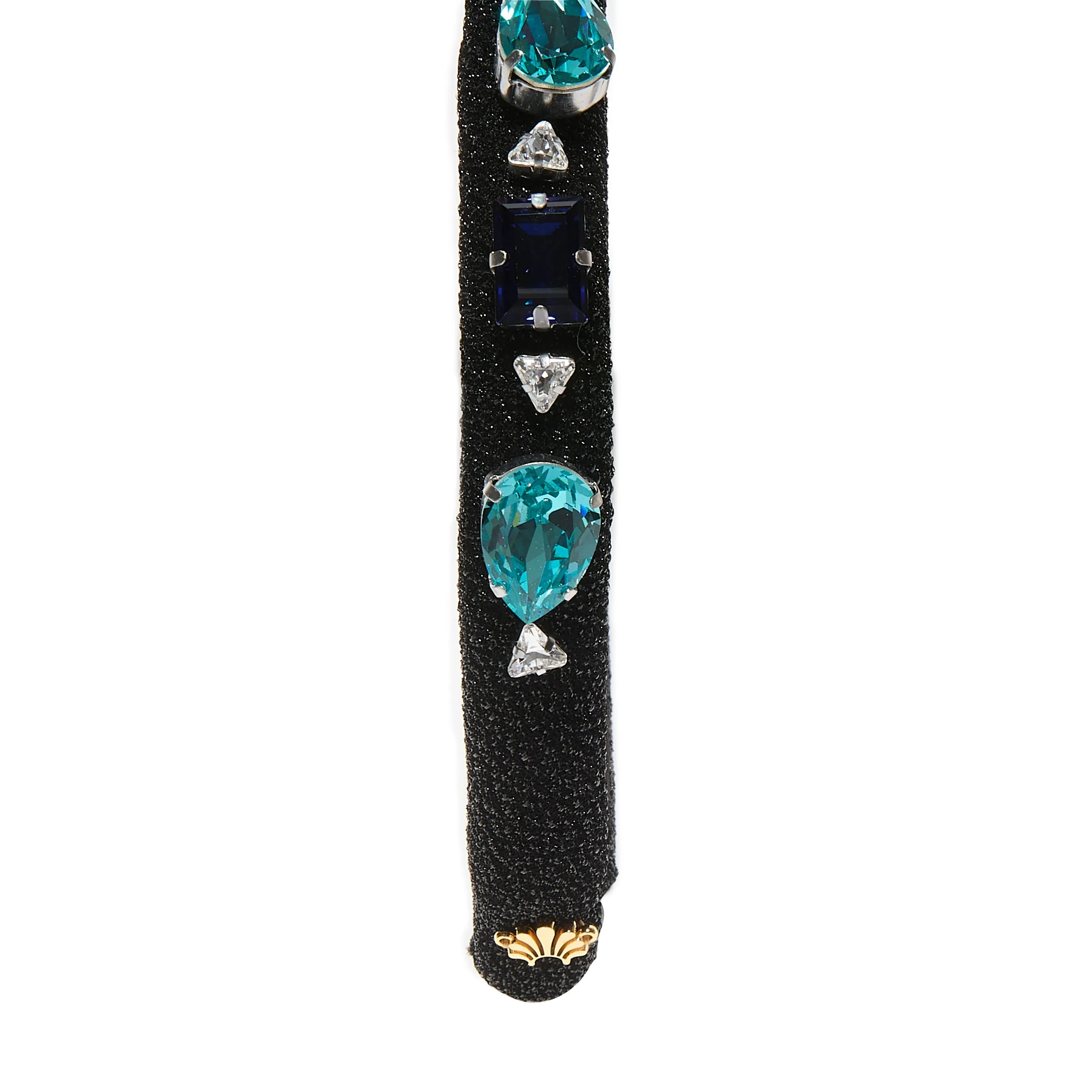 SAPPHIRE TURQUOISE GIGI SWAROVSKI CRYSTAL GEM HEADBAND sold by Lele Sadoughi product image thumbnail 4