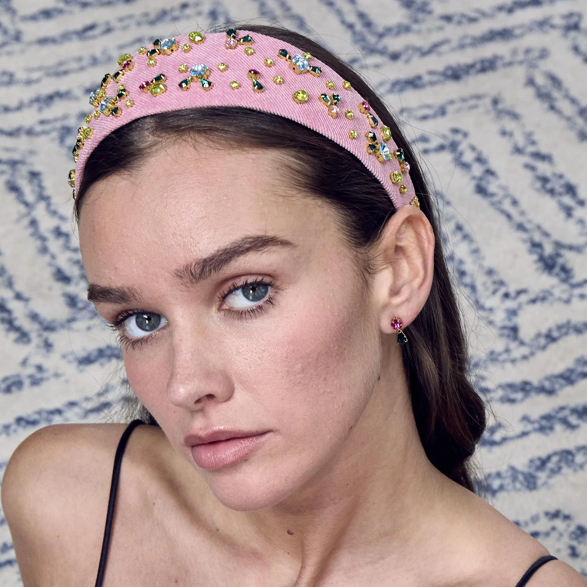 AQUAMARINE CITRIS BRIGITTE SWAROVSKI HEADBAND sold by Lele Sadoughi product image thumbnail 2