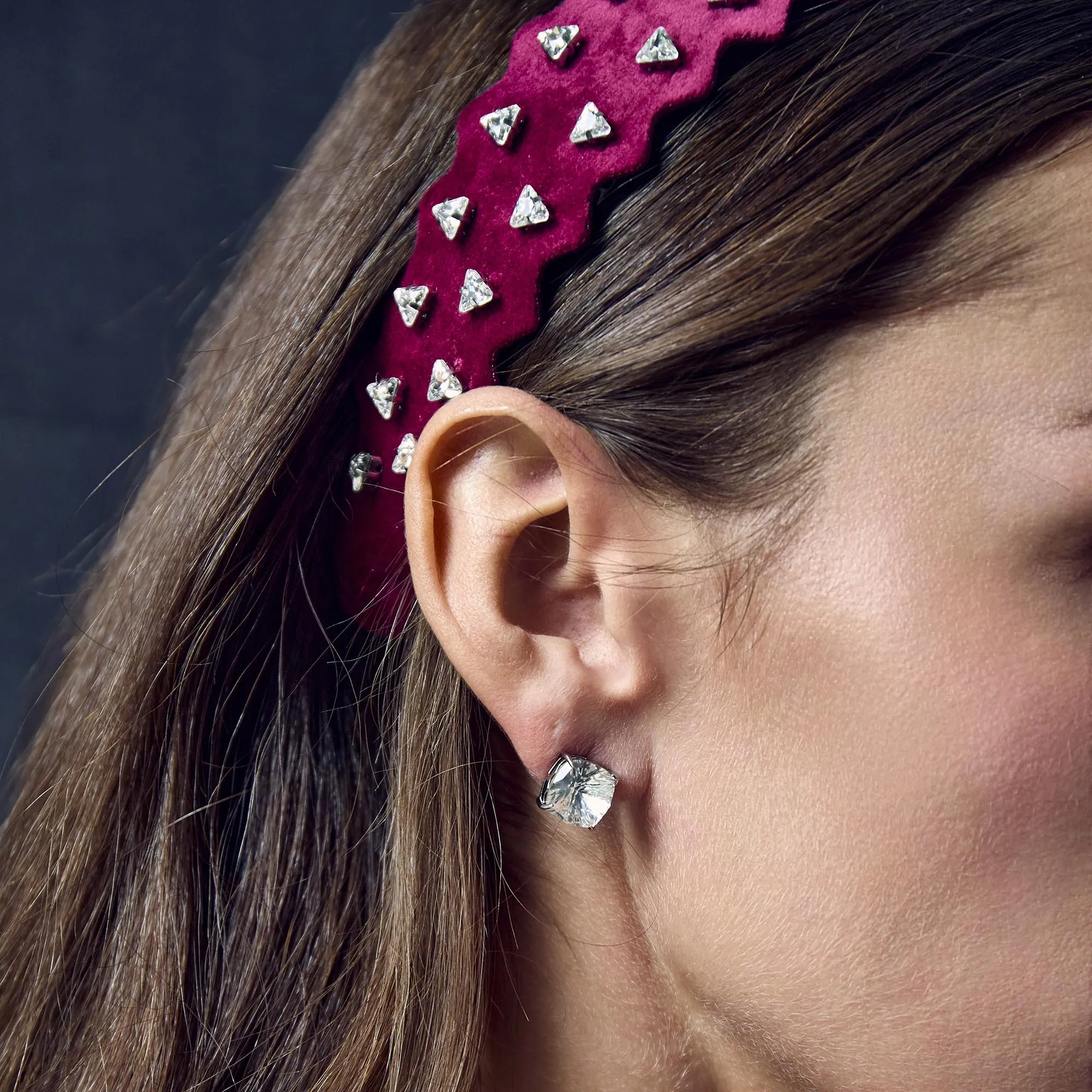 SWAROVSKI CRYSTAL ASHFORD STUD EARRINGS sold by Lele Sadoughi product image thumbnail 3