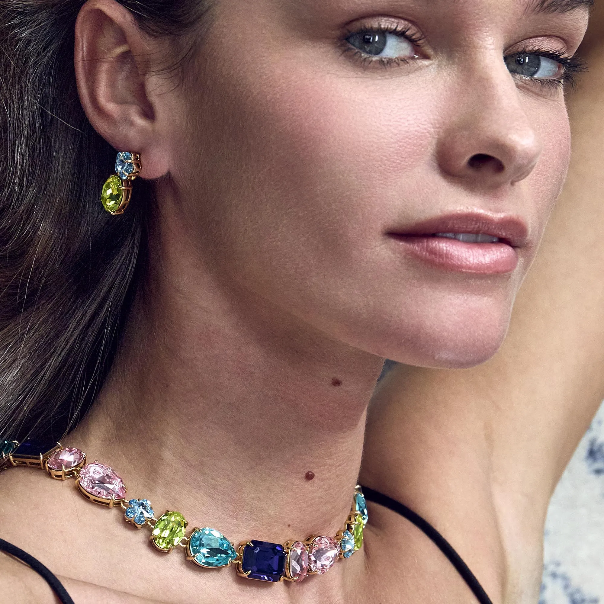 GARDEN PARTY SWAROVSKI TENNIS NECKLACE sold by Lele Sadoughi product image thumbnail 2