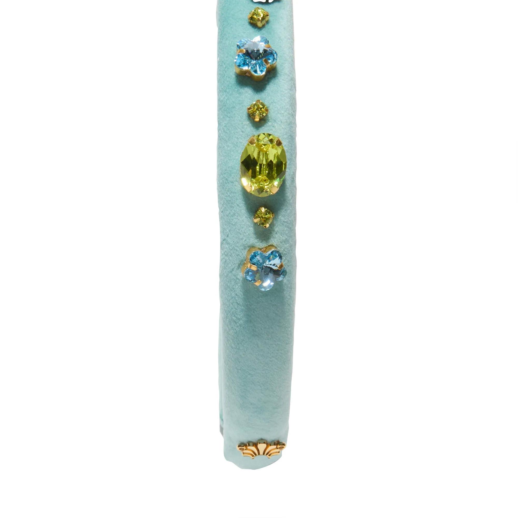AQUAMARINE CITRIS GIGI SWAROVSKI CRYSTAL GEM HEADBAND sold by Lele Sadoughi product image thumbnail 5
