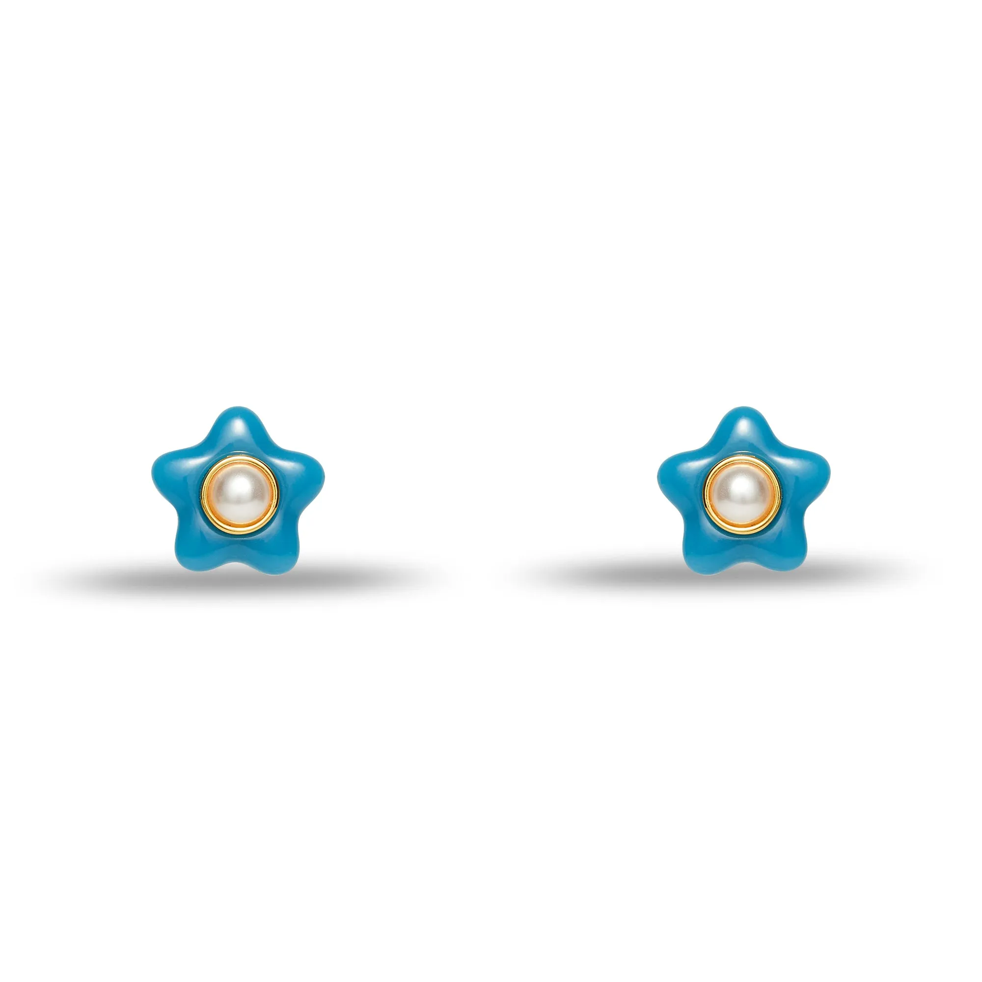 TEAL BOHO STUD EARRINGS sold by Lele Sadoughi