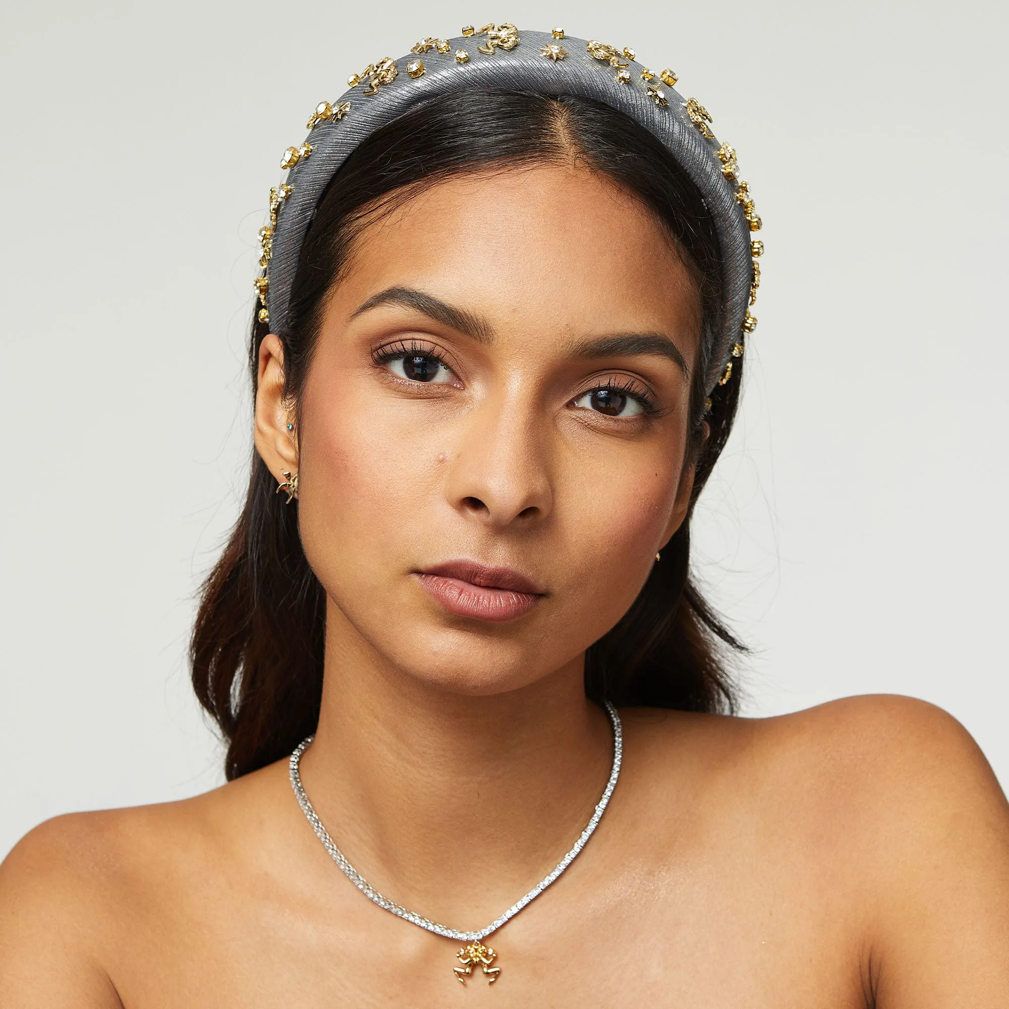PEWTER GEMINI ALICE HEADBAND sold by Lele Sadoughi product image thumbnail 2