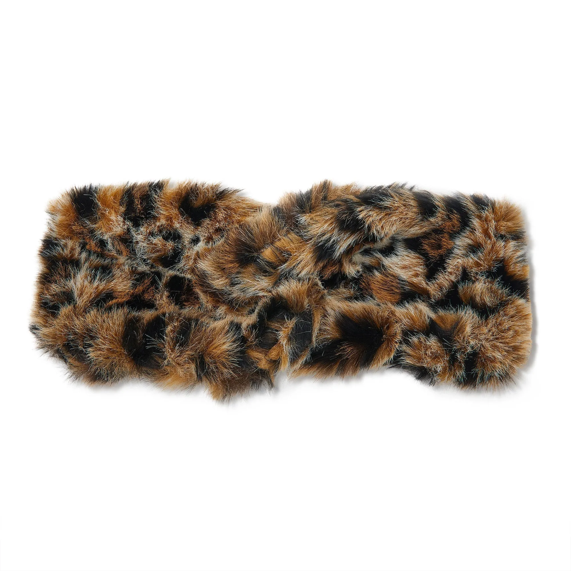 LEOPARD FAUX FUR TWISTED EAR WARMER sold by Lele Sadoughi