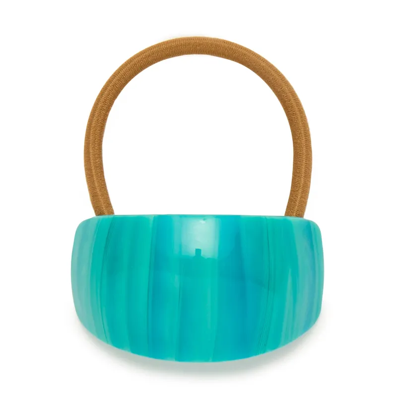 TURQUOISE ACETATE GENIE HAIR TIE sold by Lele Sadoughi