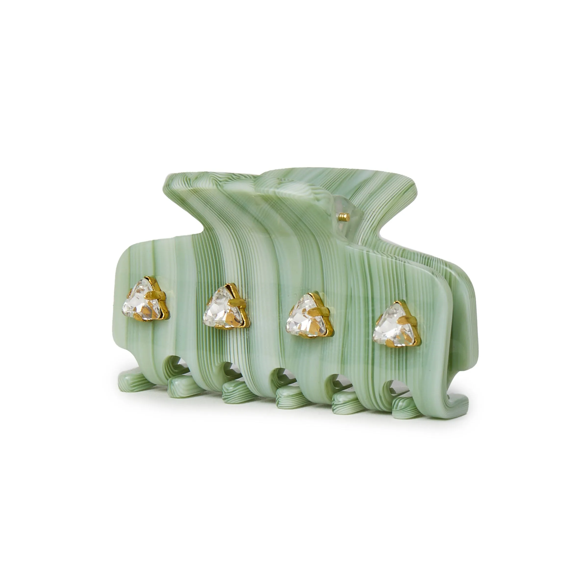 SAGE MINI CRYSTAL CLAW CLIP sold by Lele Sadoughi product image thumbnail 3