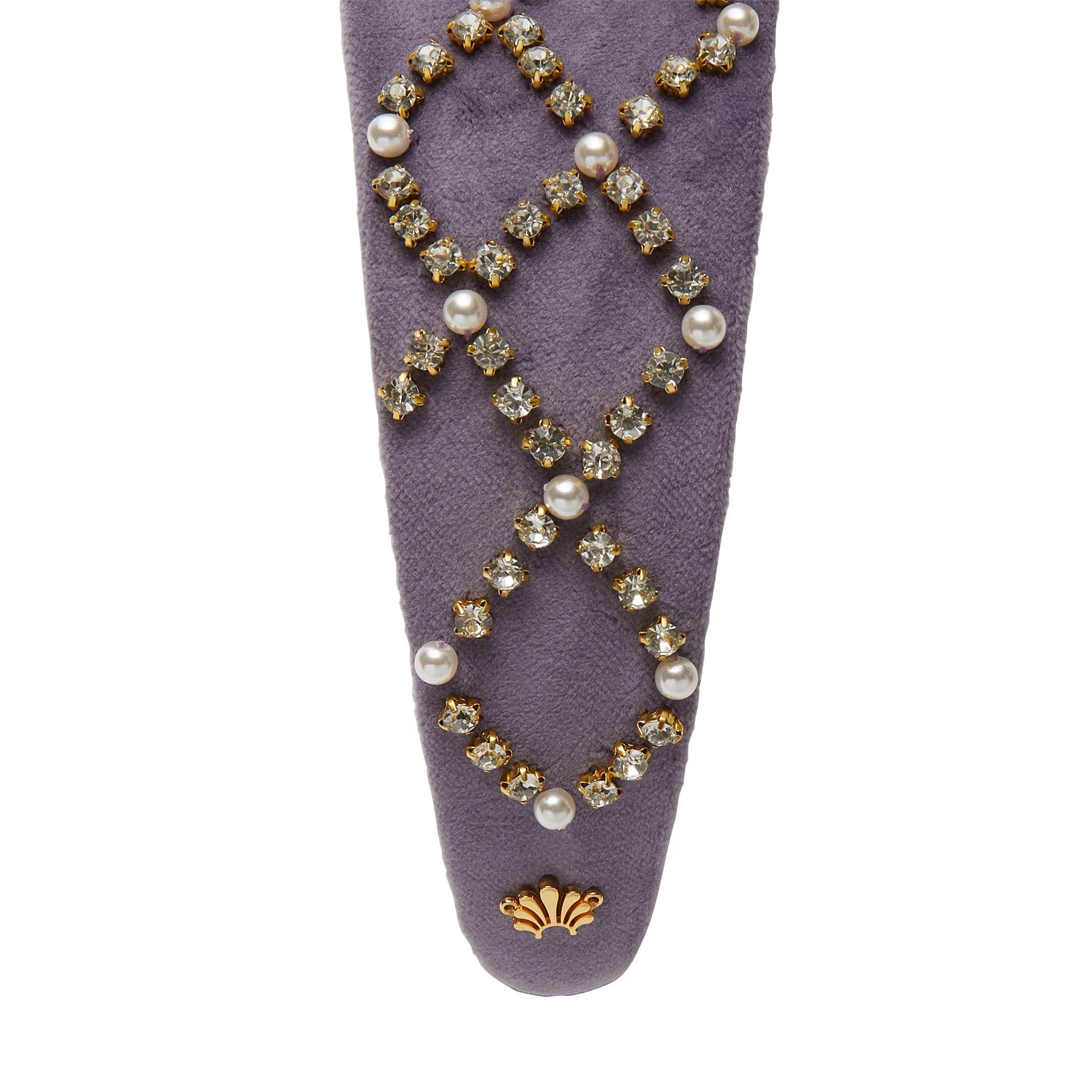 LILAC BRIGITTE PAVE LATTICE HEADBAND sold by Lele Sadoughi product image thumbnail 3