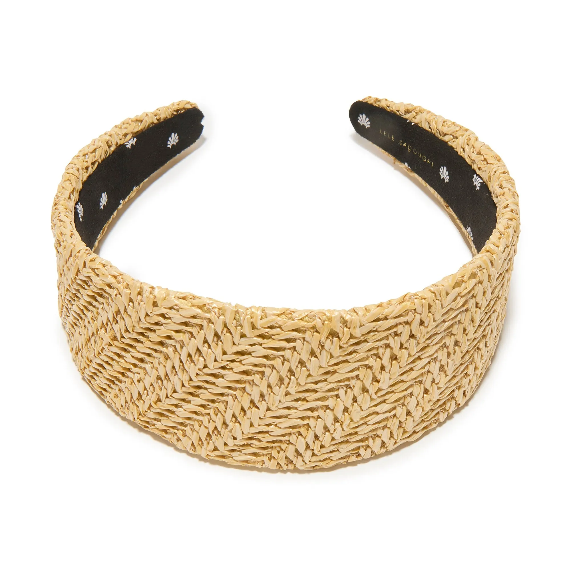 NATURAL BRIGITTE RAFFIA HEADBAND sold by Lele Sadoughi product image thumbnail 3