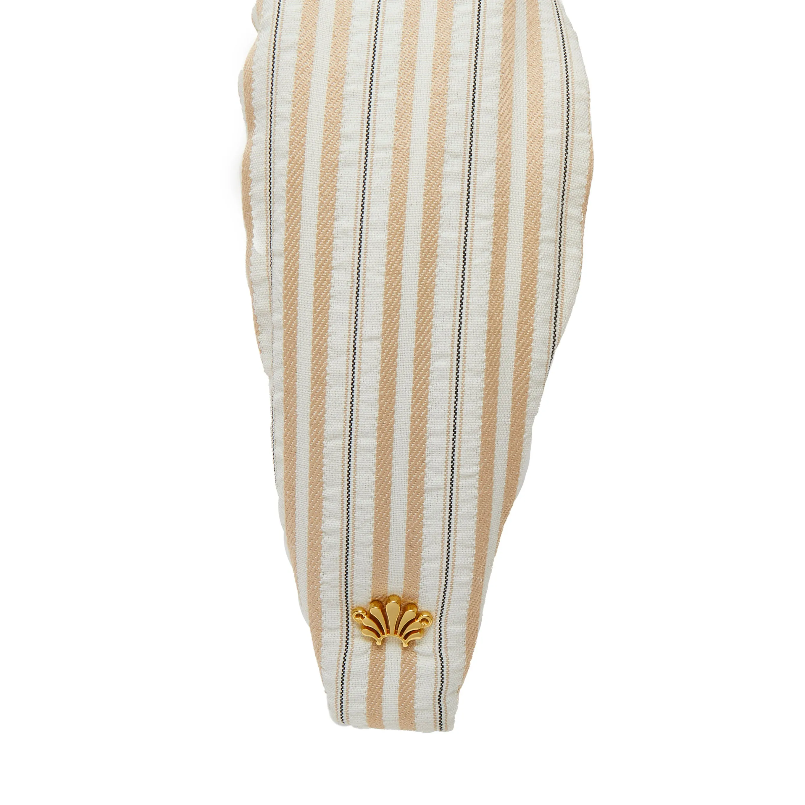 BISQUE KNOTTED SEERSUCKER HEADBAND sold by Lele Sadoughi product image thumbnail 5