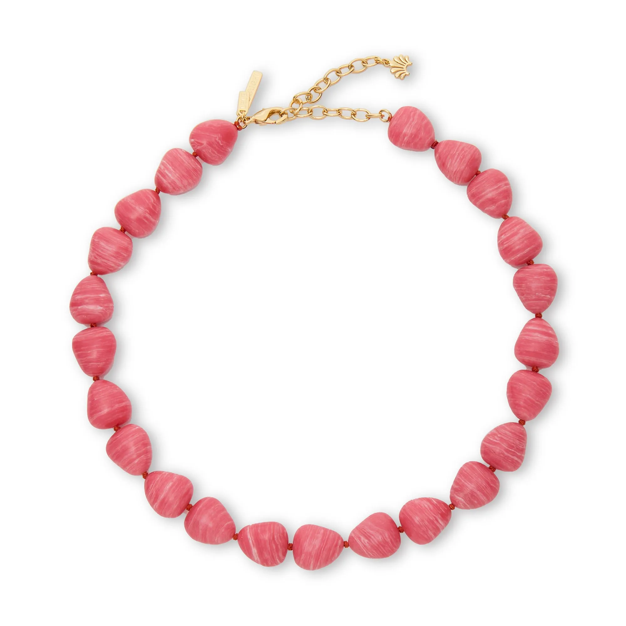CORAL BAROQUE COLLAR NECKLACE sold by Lele Sadoughi