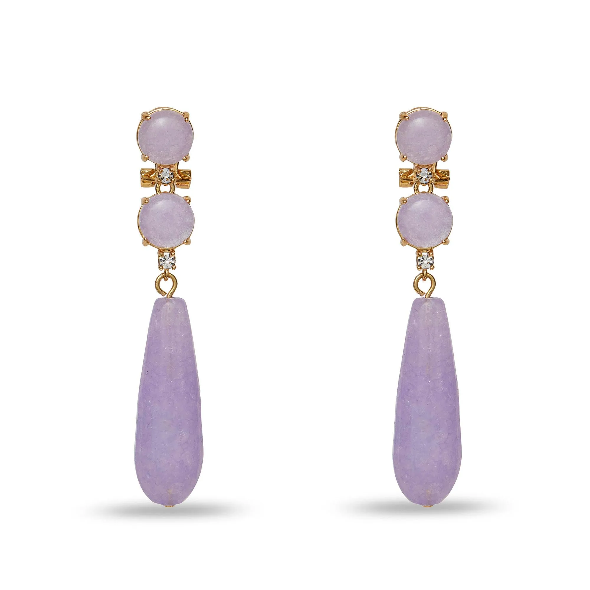 LILAC DIANA LINEAR EARRINGS sold by Lele Sadoughi