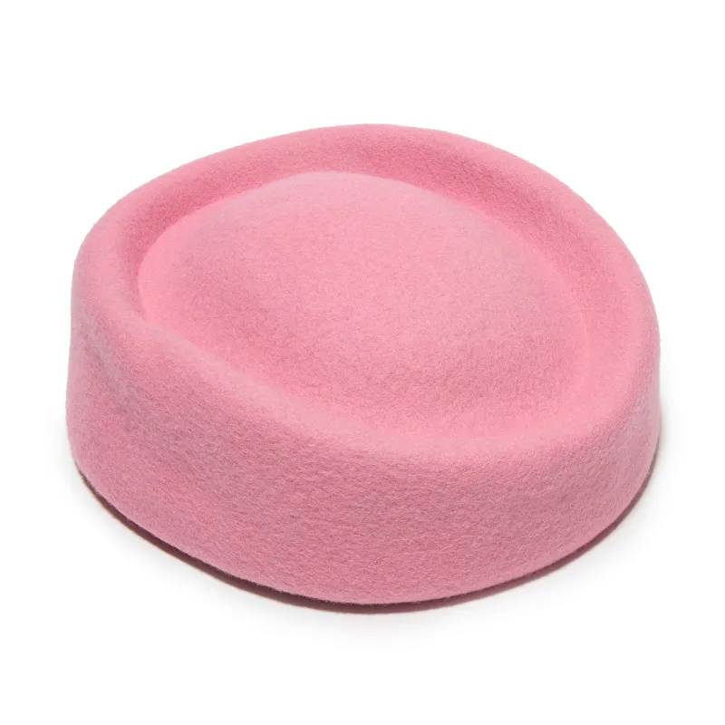 BLUSH CONTOURED PILLBOX HAT made by Lele Sadoughi