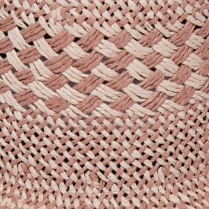 SOFT SUNSET BRIELLE CHECKERED STRAW HAT sold by Lele Sadoughi