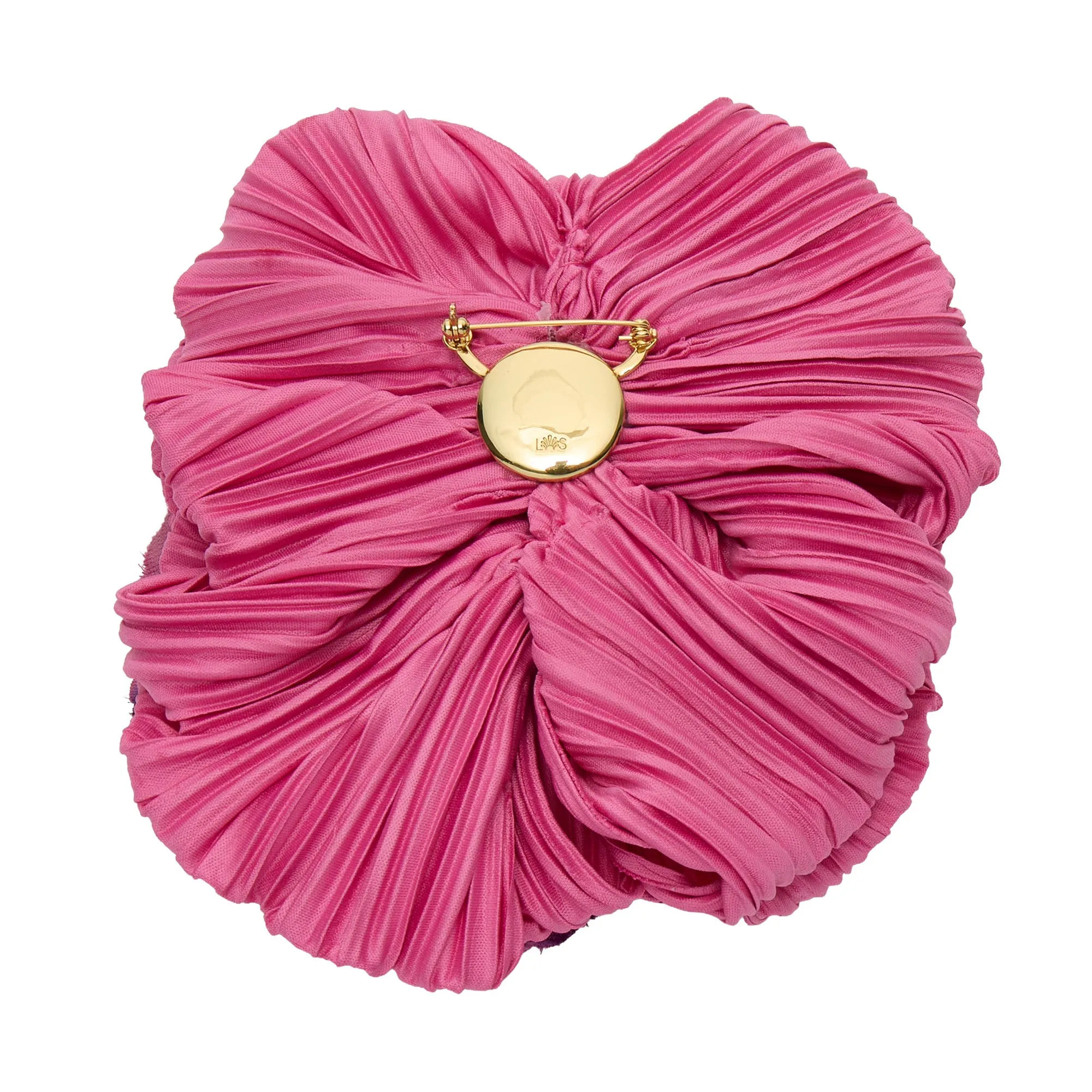 FUCHSIA DAHLIA FLORAL BROOCH sold by Lele Sadoughi product image thumbnail 2