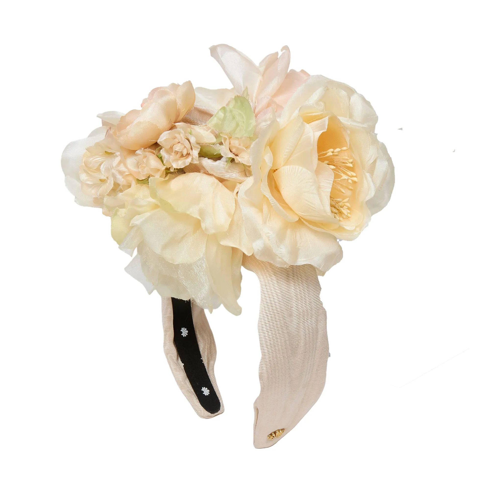 ANTIQUE IVORY BOUQUET CRAWFORD HEADBAND sold by Lele Sadoughi product image thumbnail 2