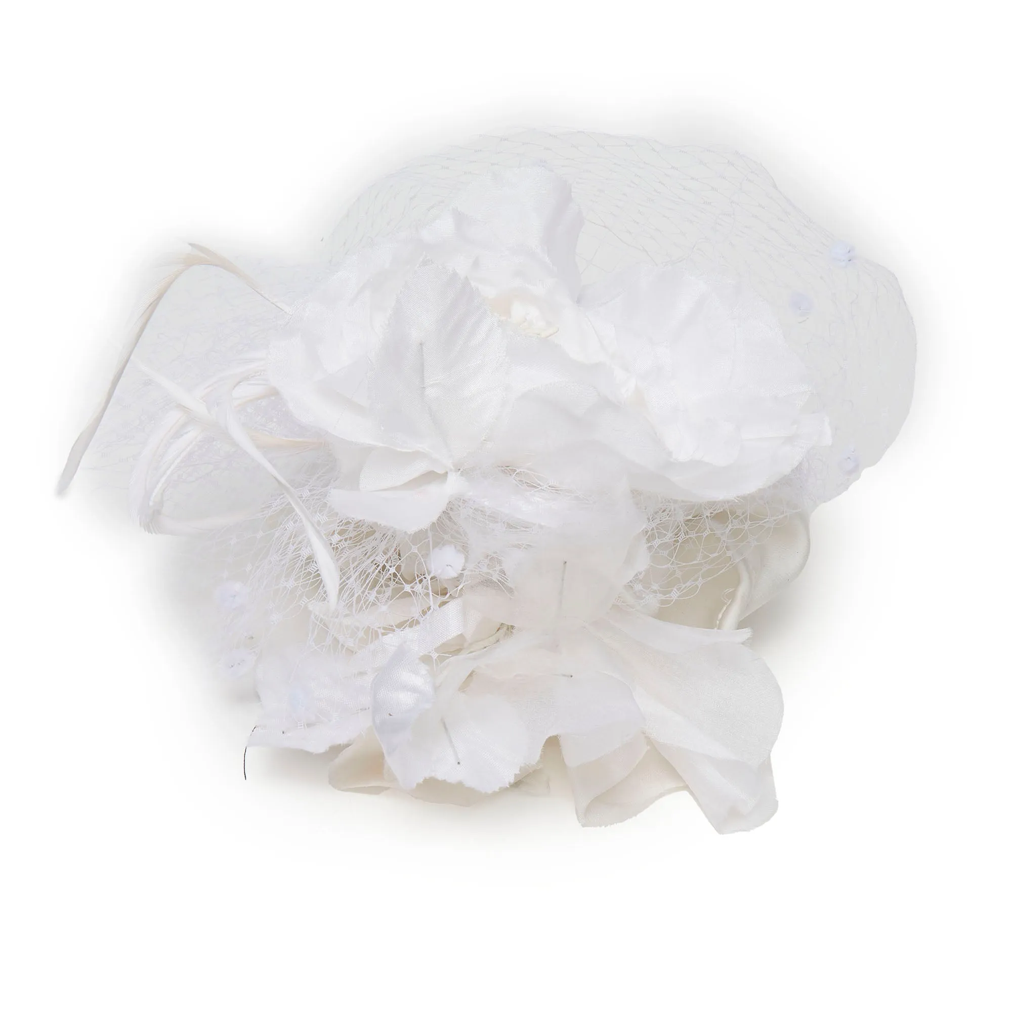 WINTER WHITE BLUSHER FLORAL HEADBAND sold by Lele Sadoughi product image thumbnail 3