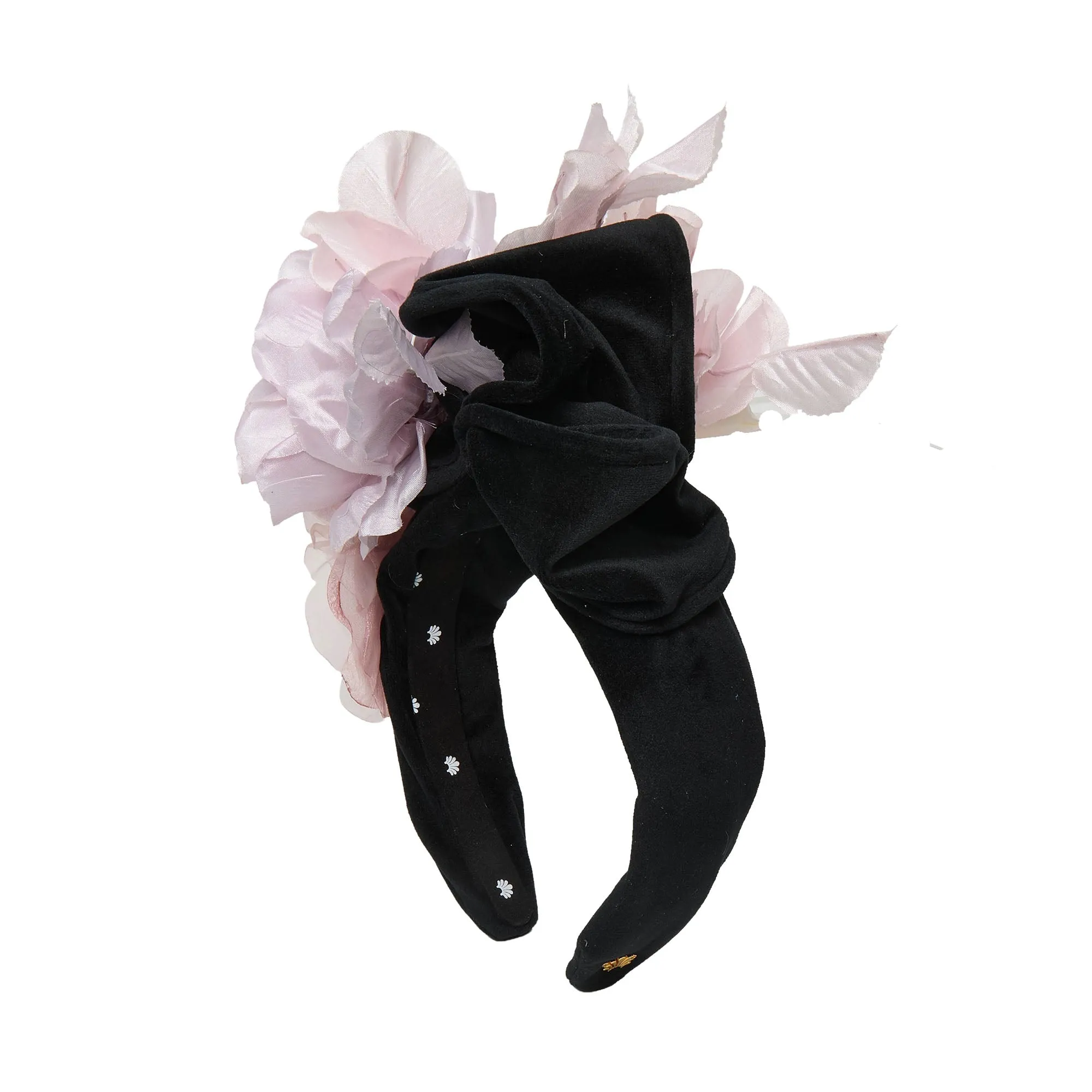 LILAC JET VELVET FLORAL CRAWFORD HEADBAND sold by Lele Sadoughi product image thumbnail 2
