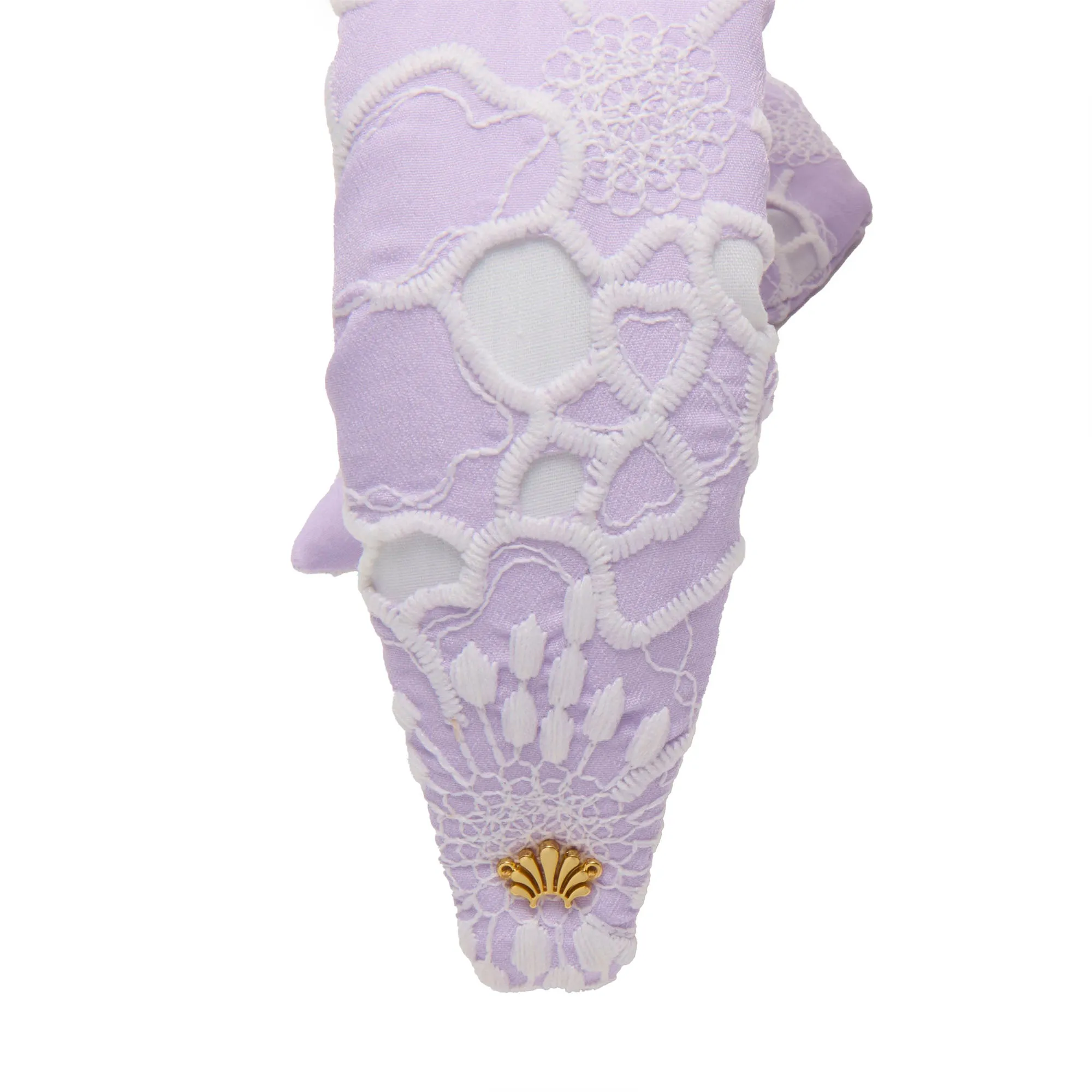 IRIS HOLLY FLORAL EYELET HEADBAND sold by Lele Sadoughi product image thumbnail 3