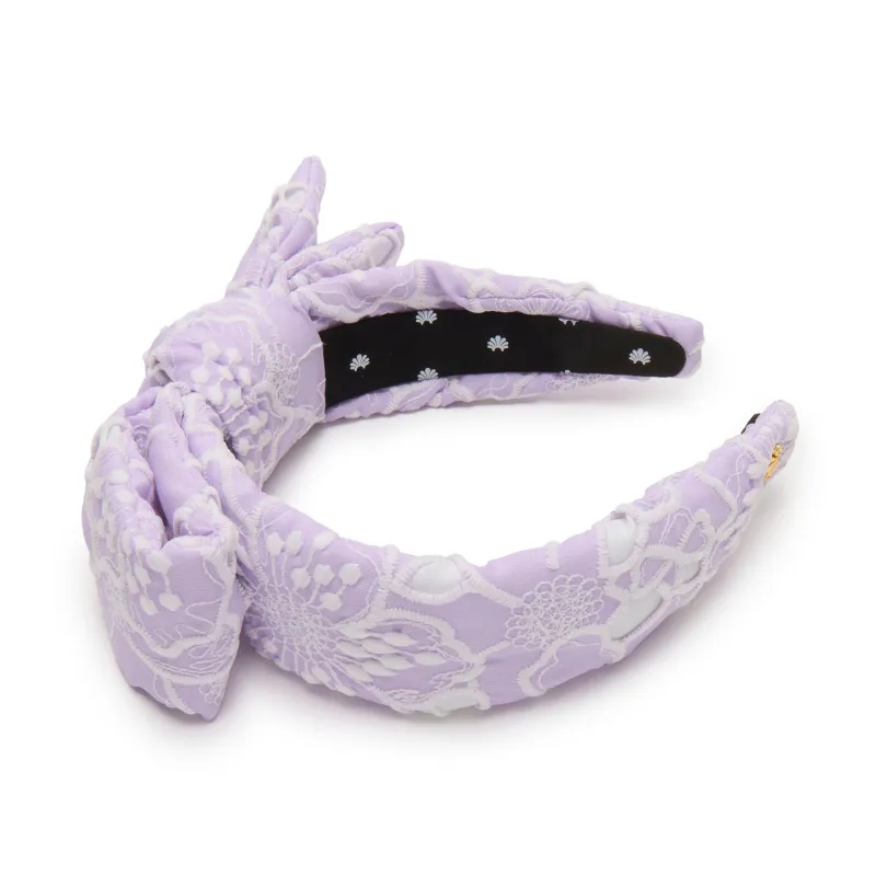 IRIS HOLLY FLORAL EYELET HEADBAND sold by Lele Sadoughi