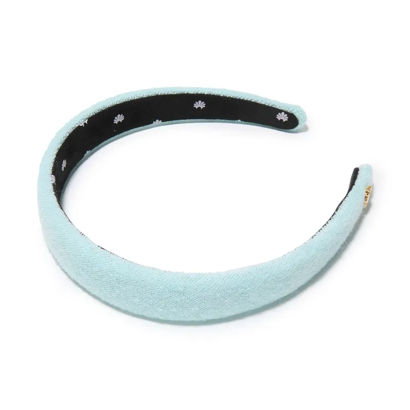 SEAFOAM  CHARLOTTE TERRY HEADBAND sold by Lele Sadoughi