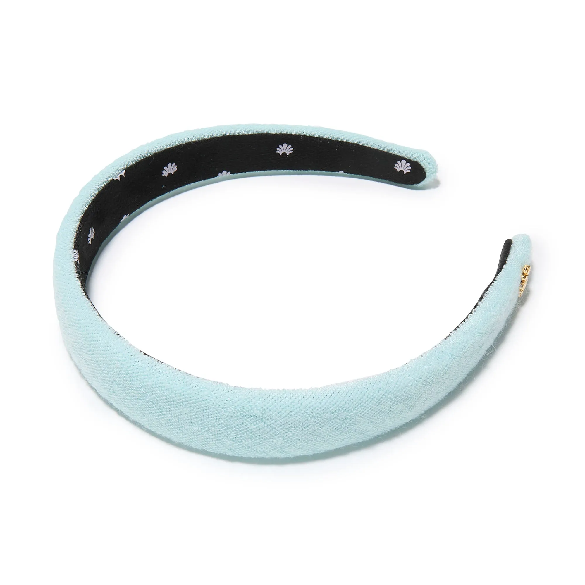 SEAFOAM CHARLOTTE TERRY HEADBAND sold by Lele Sadoughi
