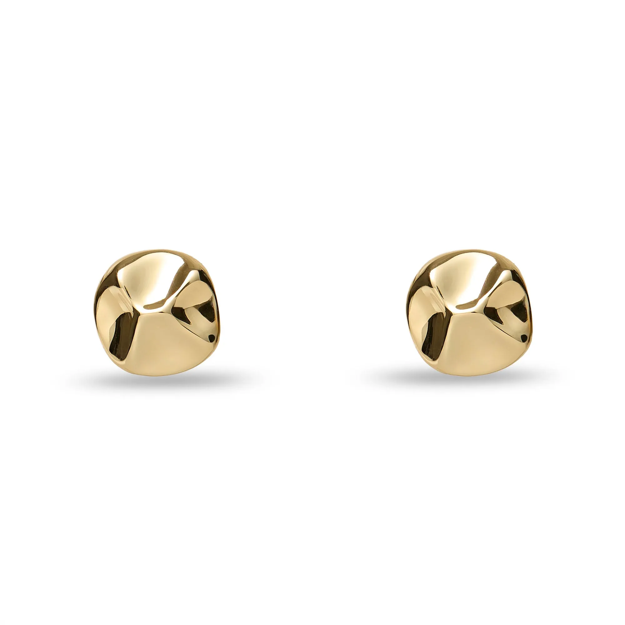GOLD SOCIALITE BUTTON EARRINGS sold by Lele Sadoughi