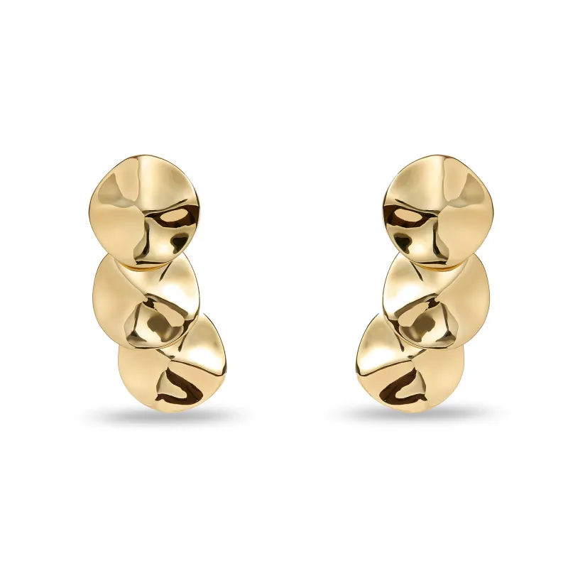 GOLD SOCIALITE STATEMENT EARRINGS sold by Lele Sadoughi