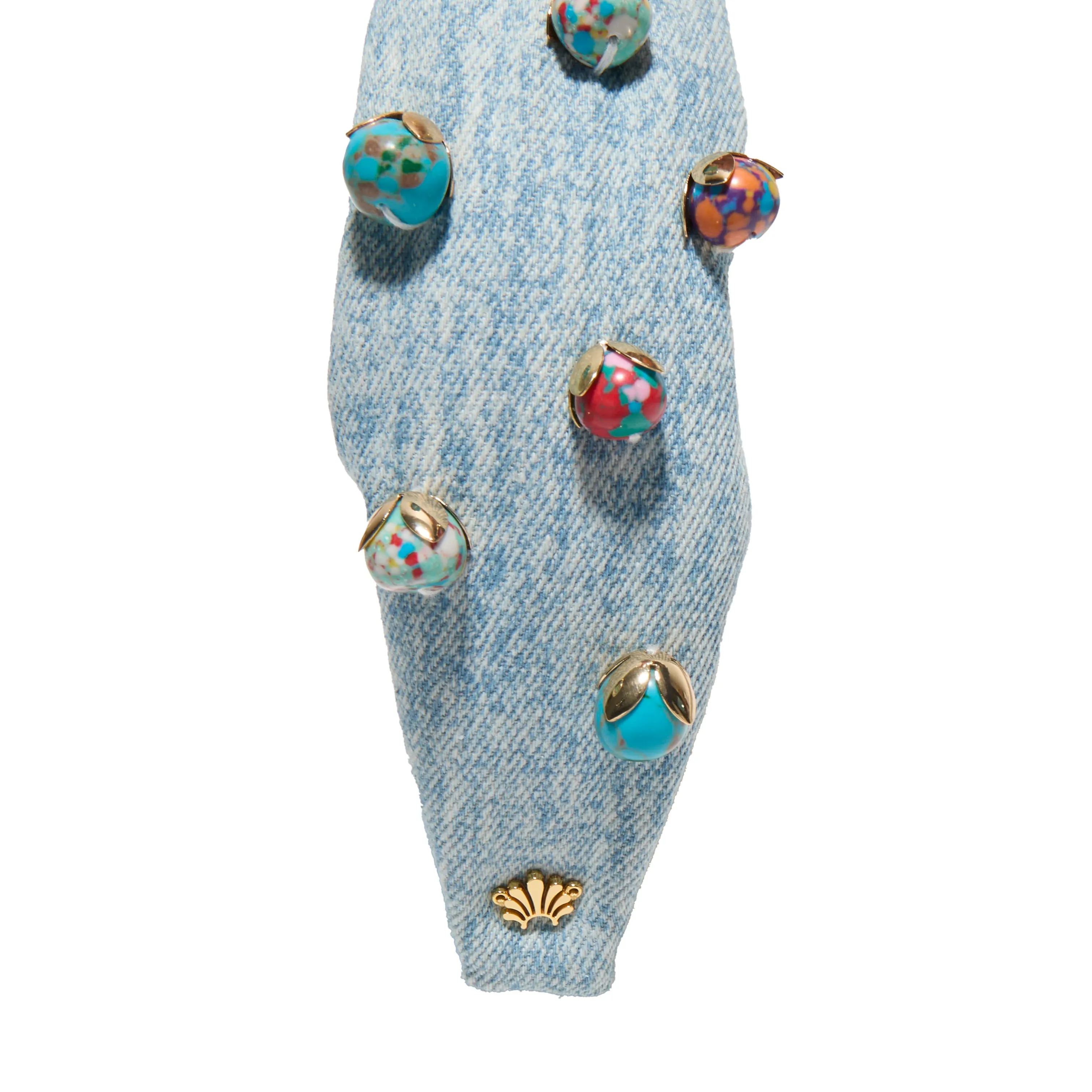 STONE WASH KNOTTED TERRAZO MEDLEY HEADBAND sold by Lele Sadoughi product image thumbnail 5