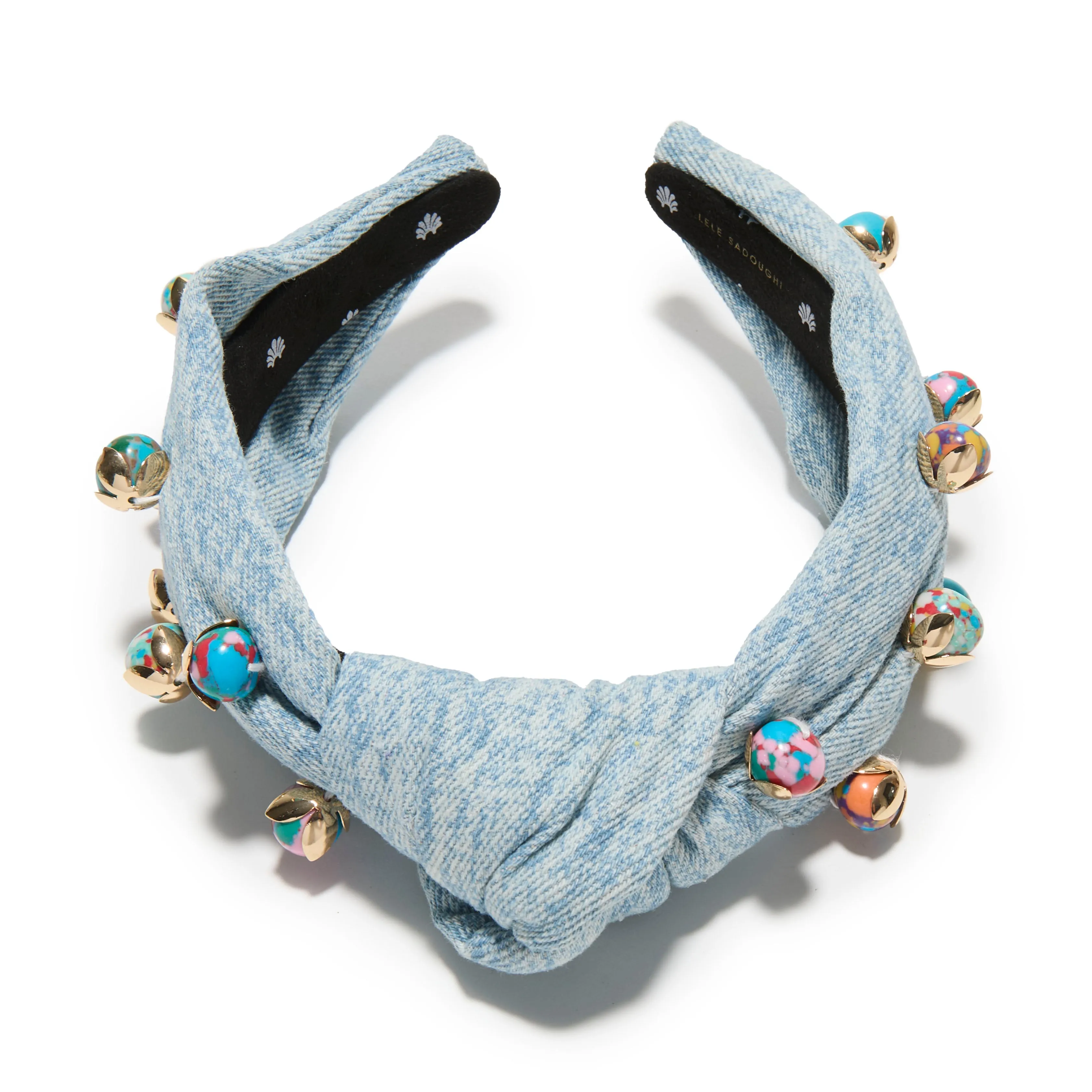 STONE WASH KNOTTED TERRAZO MEDLEY HEADBAND sold by Lele Sadoughi product image thumbnail 3