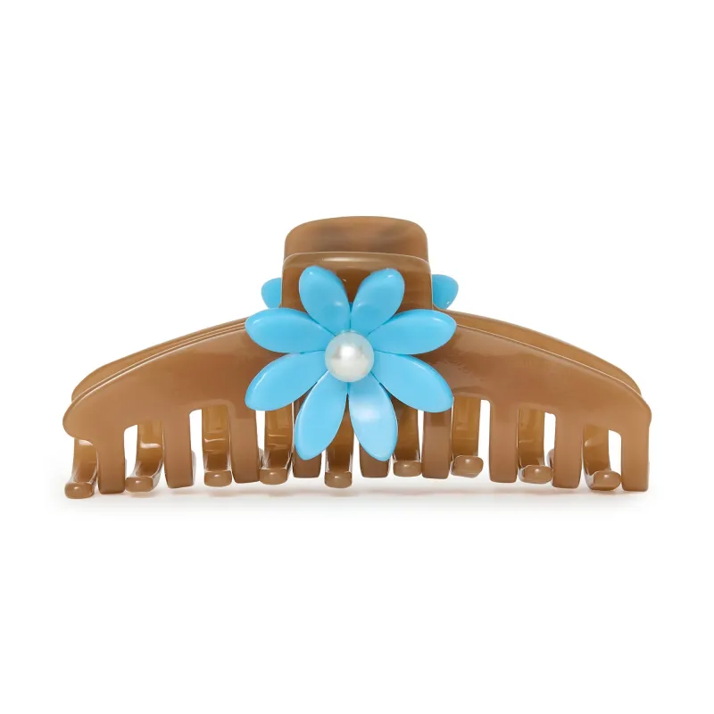CARAMEL TIDE DAISY CLAW CLIP sold by Lele Sadoughi