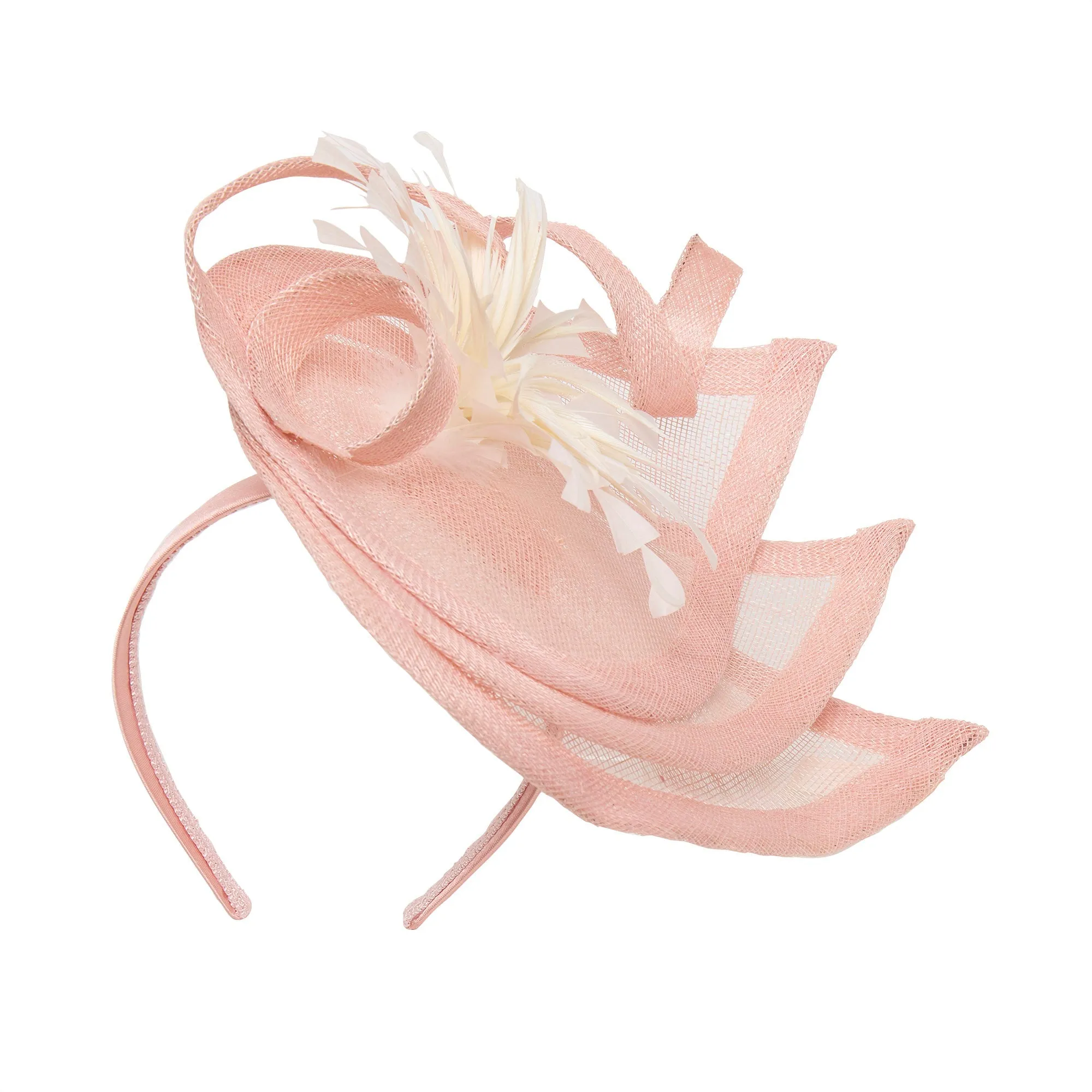 LIGHT PINK TEARDROP FASCINATOR sold by Lele Sadoughi