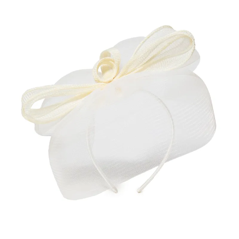 IVORY LUANN FASCINATOR sold by Lele Sadoughi