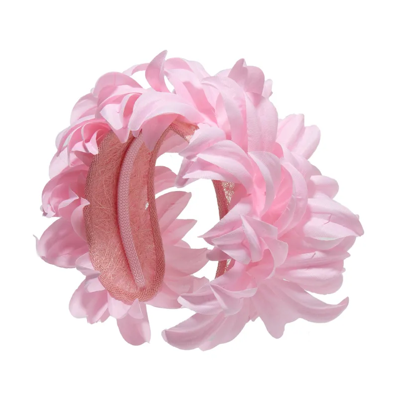 BLUSH SILK FLAPPER HEADBAND sold by Lele Sadoughi