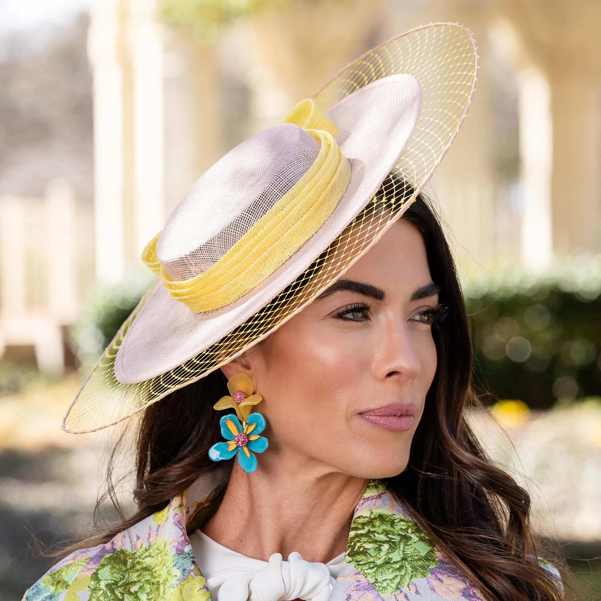 BLUSH DORIS HAT sold by Lele Sadoughi product image thumbnail 2