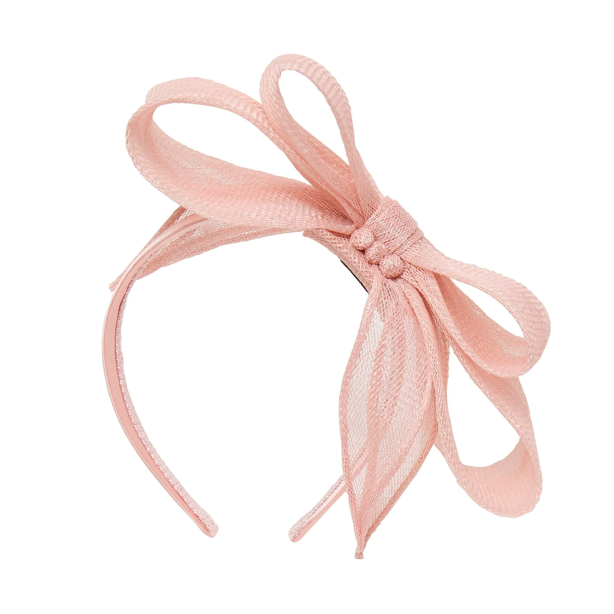 BLUSH HOLLY SINAMAY HEADBAND sold by Lele Sadoughi