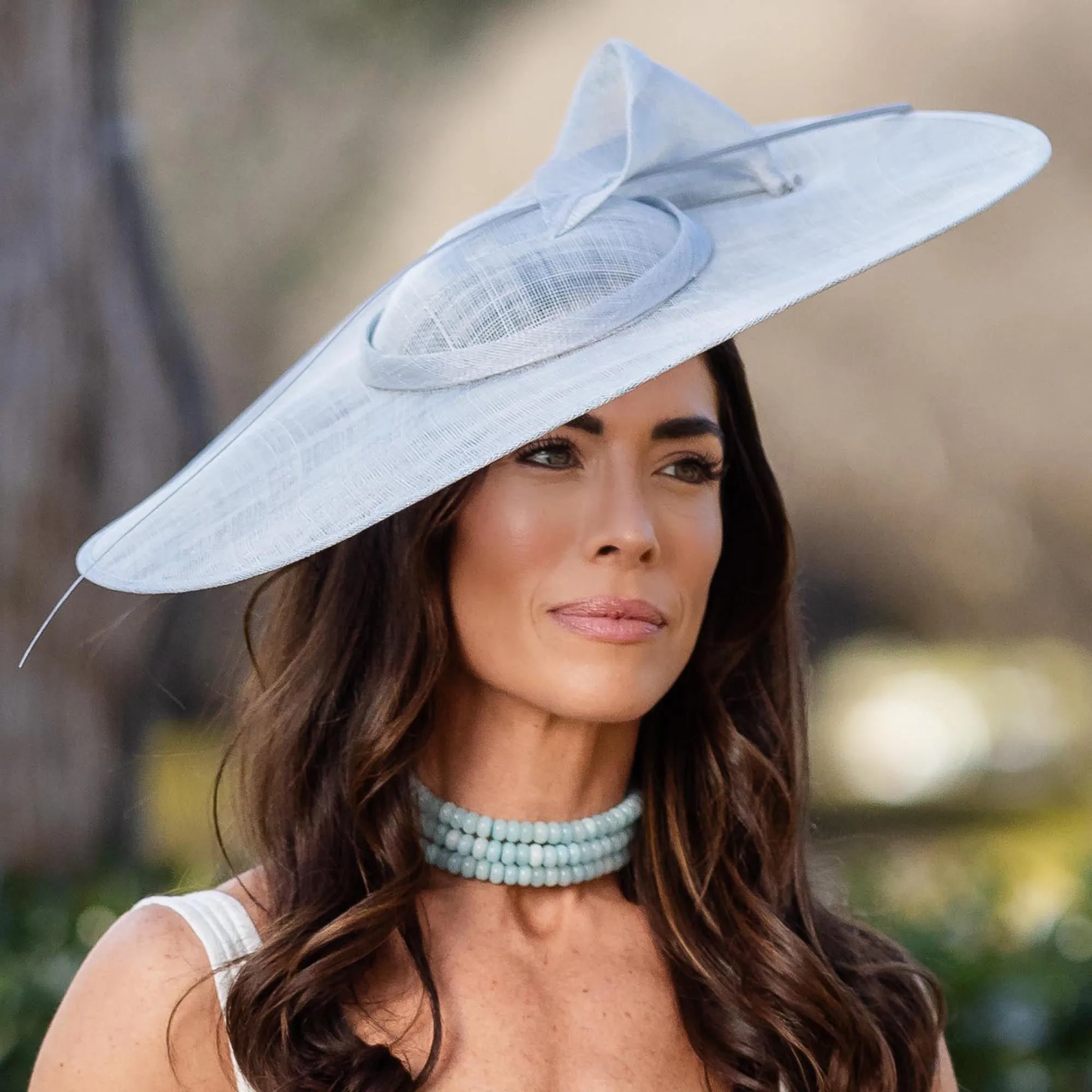 SILVER CALLA LILY FASCINATOR sold by Lele Sadoughi product image thumbnail 2