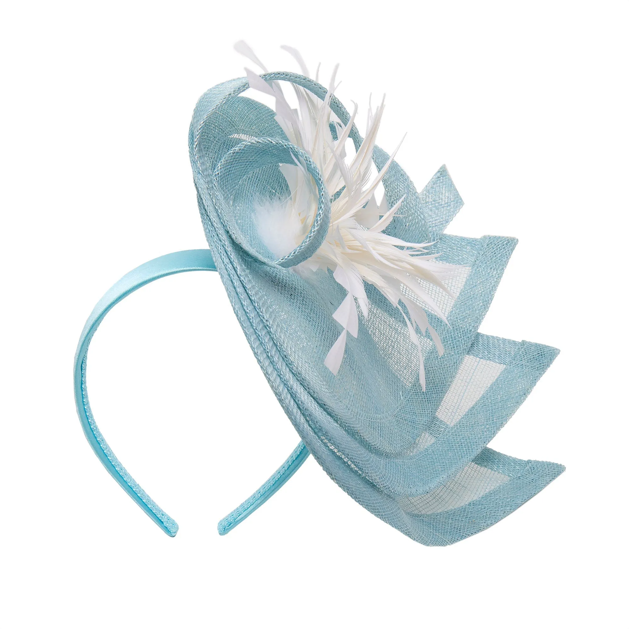 LIGHT BLUE TEARDROP FASCINATOR sold by Lele Sadoughi