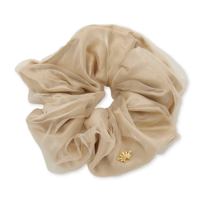 LATTE CINDY OVERSIZED SCRUNCHIE sold by Lele Sadoughi