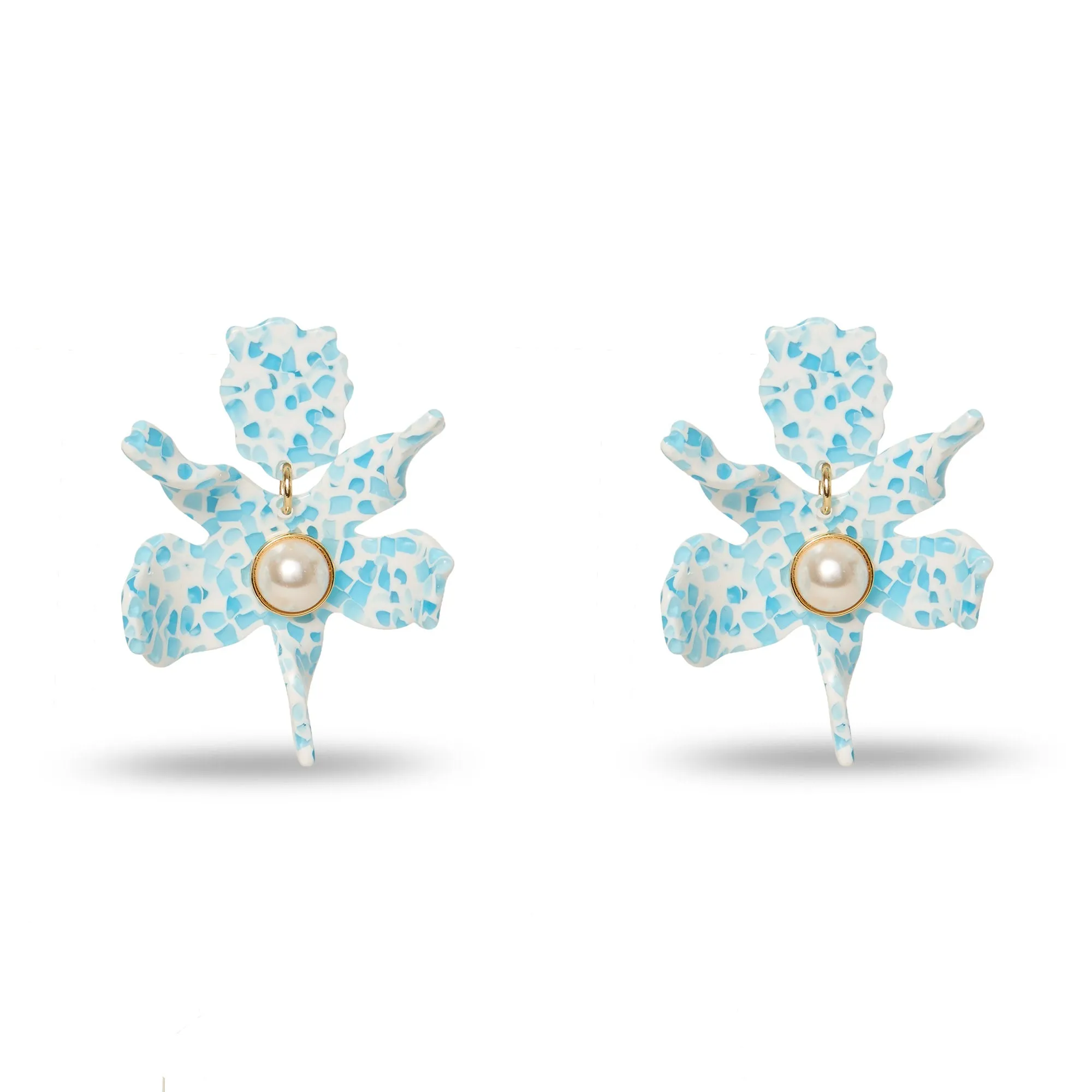 TERRAZZO TIDE SMALL PEARL LILY EARRINGS sold by Lele Sadoughi