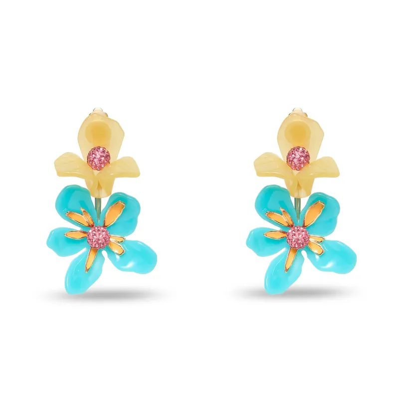 SHERBERT SPRAY BOUQUET PARADIS CLIP-ON EARRINGS sold by Lele Sadoughi