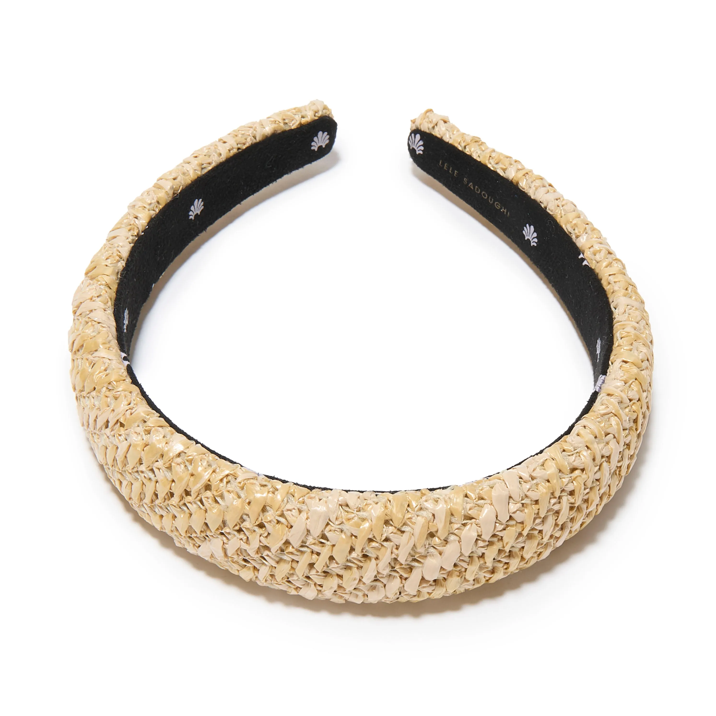 NATURAL CHARLOTTE RAFFIA HEADBAND sold by Lele Sadoughi product image thumbnail 3