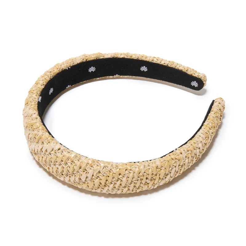 NATURAL CHARLOTTE RAFFIA HEADBAND sold by Lele Sadoughi