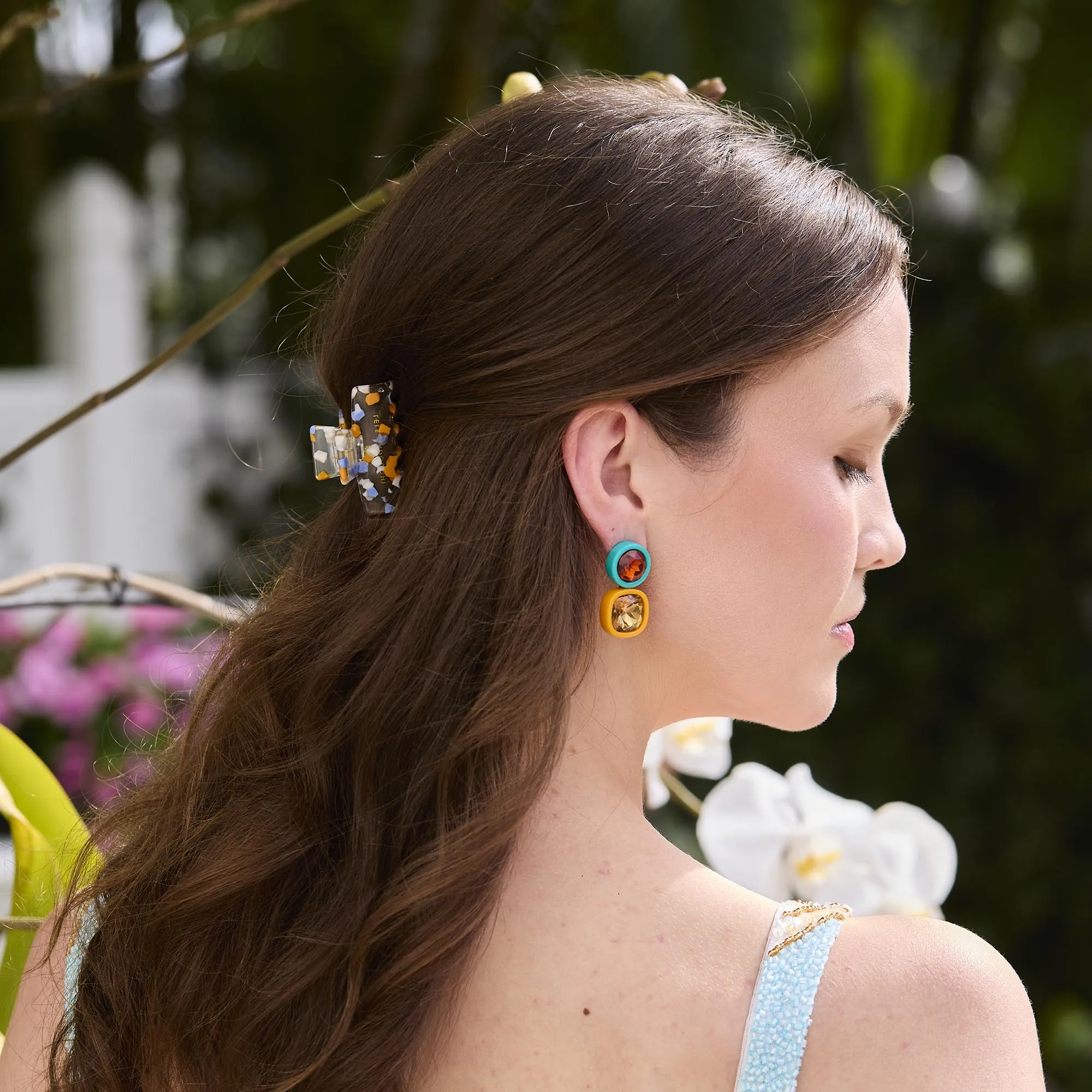 CLEMENTINE TIDE MINI SPRINKLE CLAW CLIP sold by Lele Sadoughi product image thumbnail 2