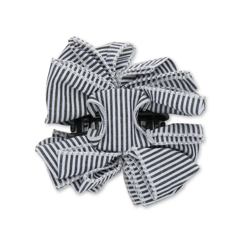 JET RITA SEERSUCKER CLAW CLIP made by Lele Sadoughi