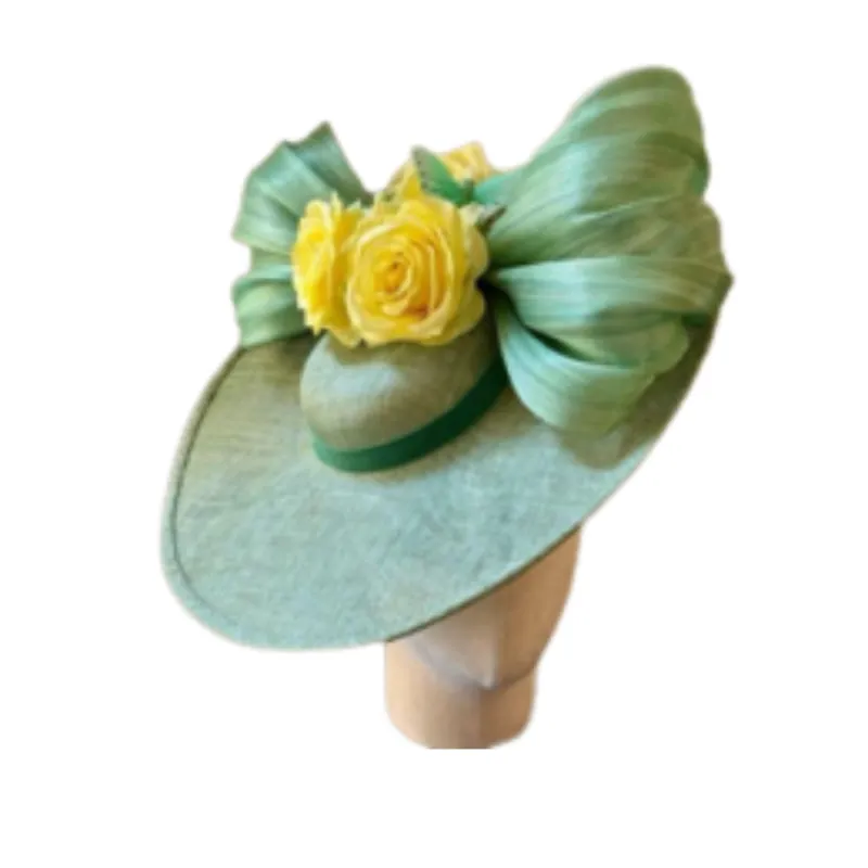 SEAFOAM ROSE BOW FASCINATOR made by Lele Sadoughi