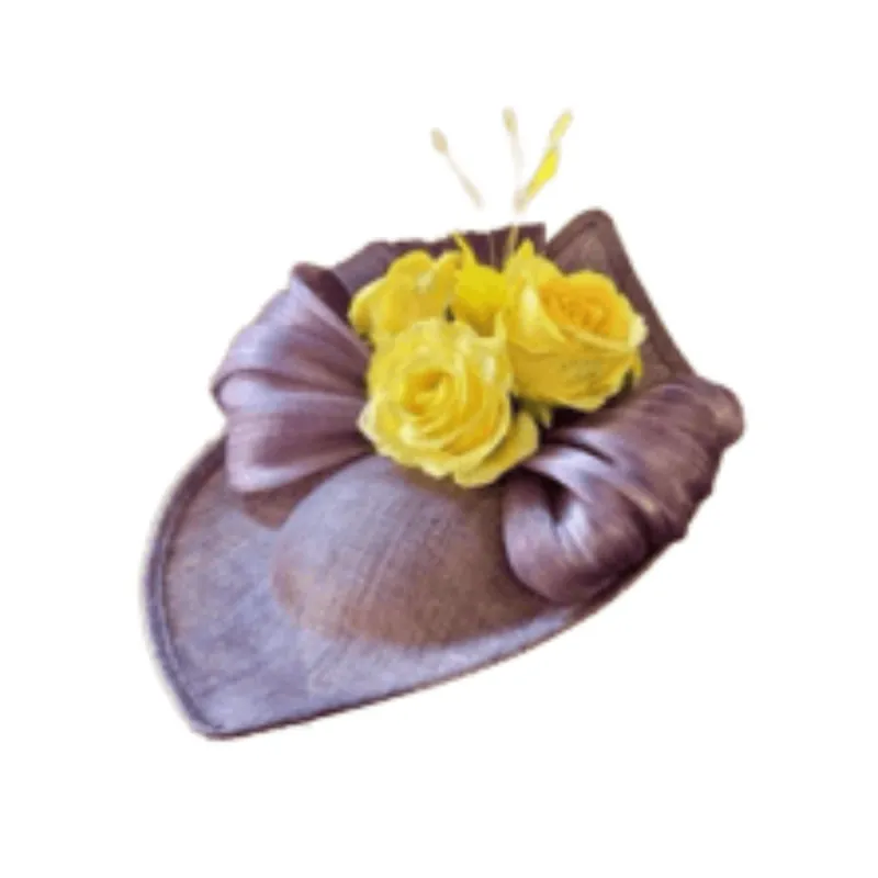 AMETHYST ROSE CLUSTER FASCINATOR made by Lele Sadoughi