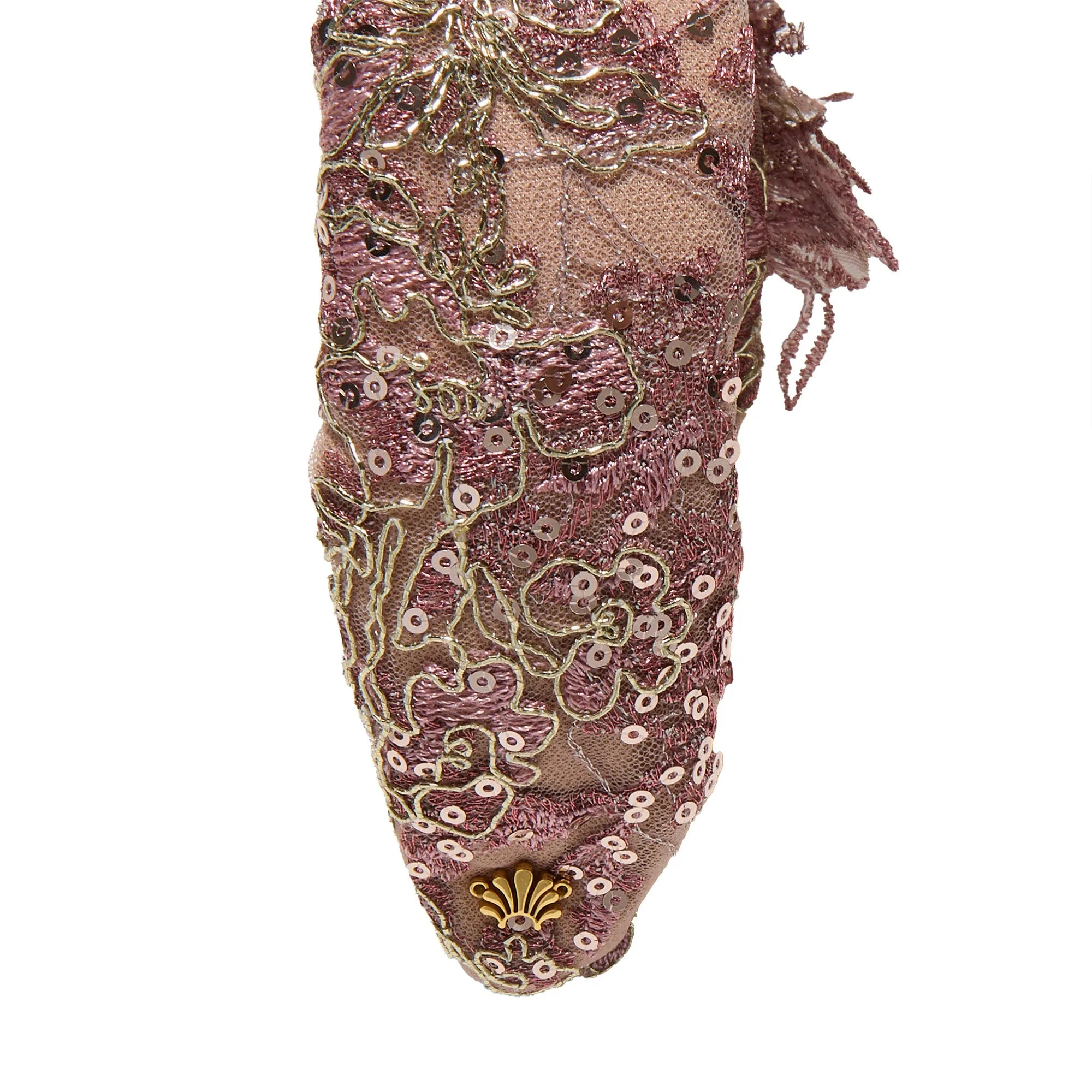 BLUSH MARCHESA COUTURE X LELE SADOUGHI ASYMMETRICAL GRETA EMBROIDERED HEADBAND sold by Lele Sadoughi product image thumbnail 5