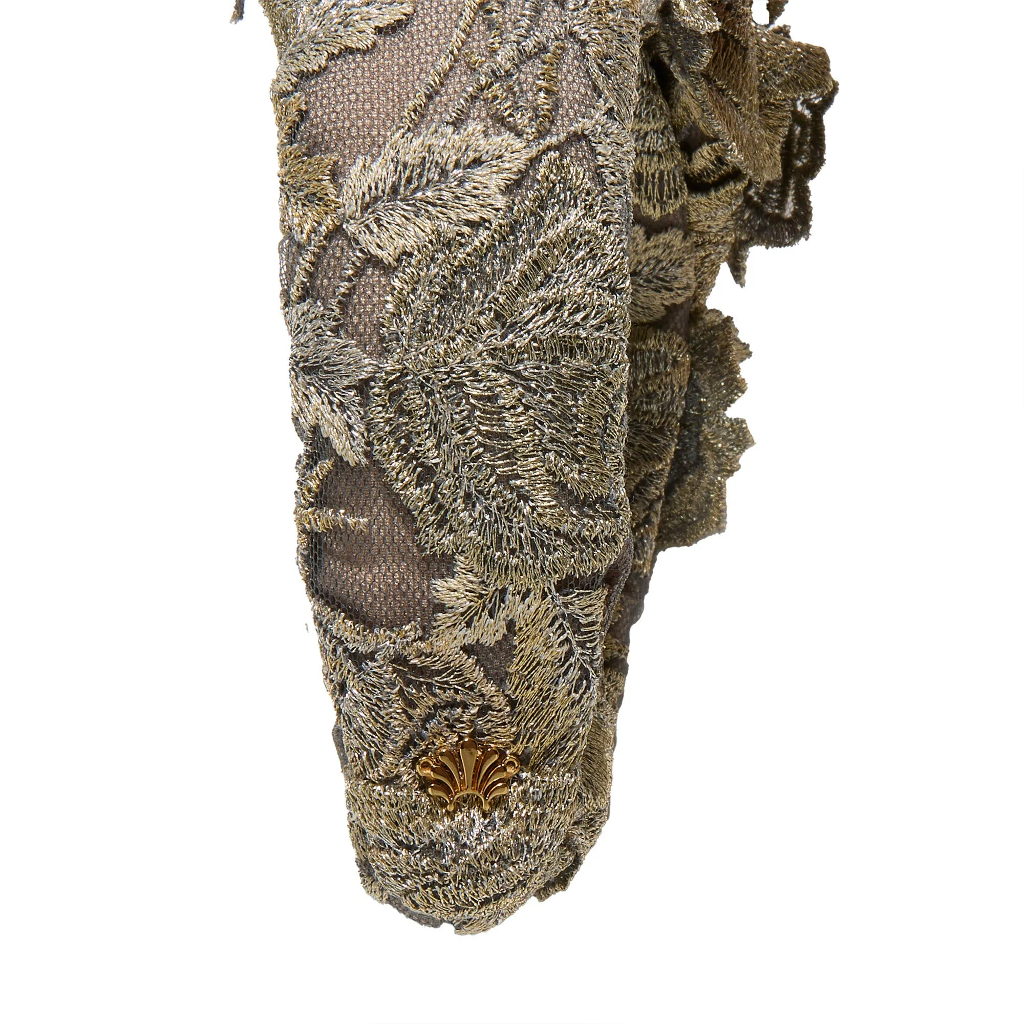 GOLD SLATE MARCHESA COUTURE X LELE SADOUGHI CRAWFORD APPLIQUE HEADBAND sold by Lele Sadoughi product image thumbnail 5