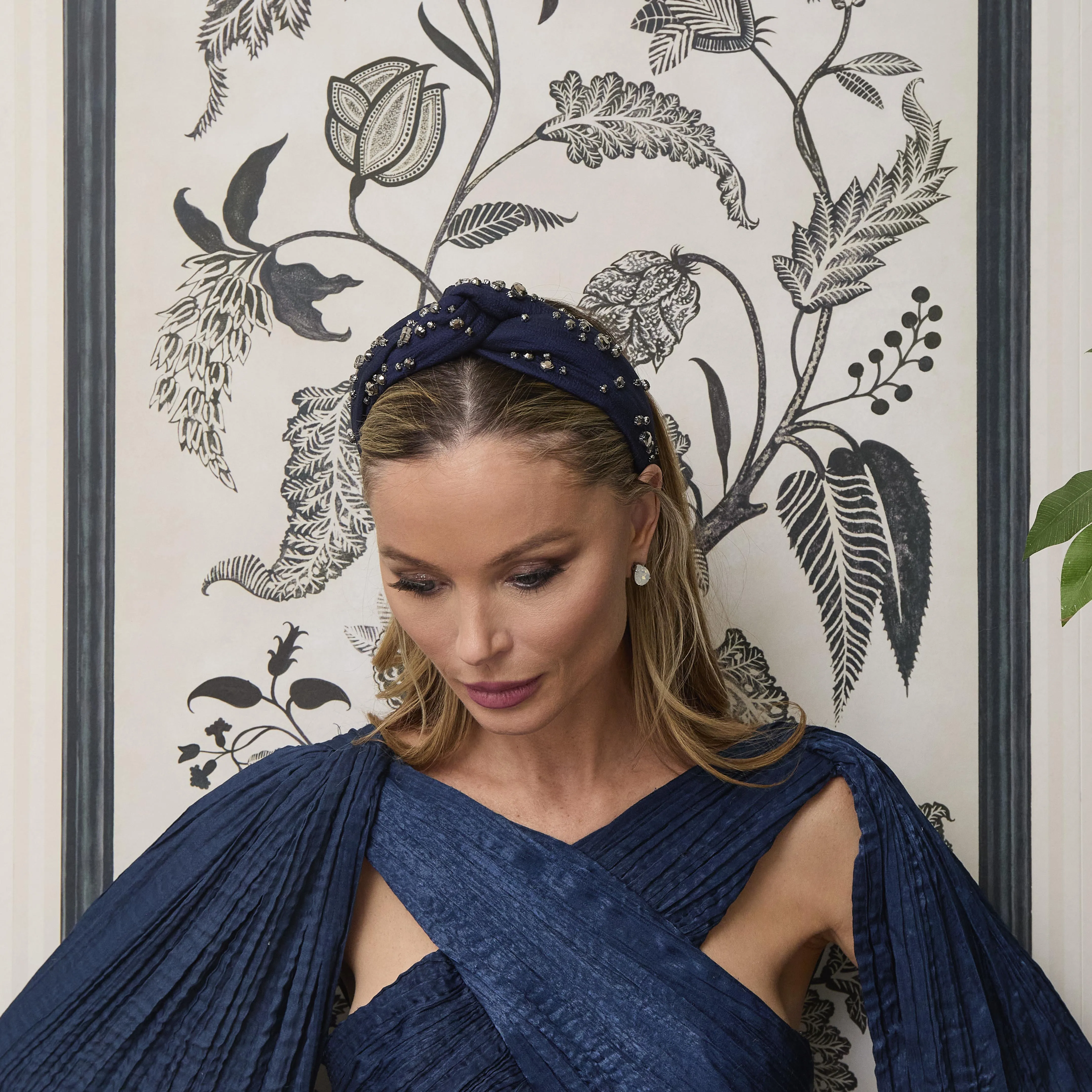 SAPPHIRE MARCHESA NOTTE X LELE SADOUGHI EMBELLISHED MARLENE sold by Lele Sadoughi product image thumbnail 2