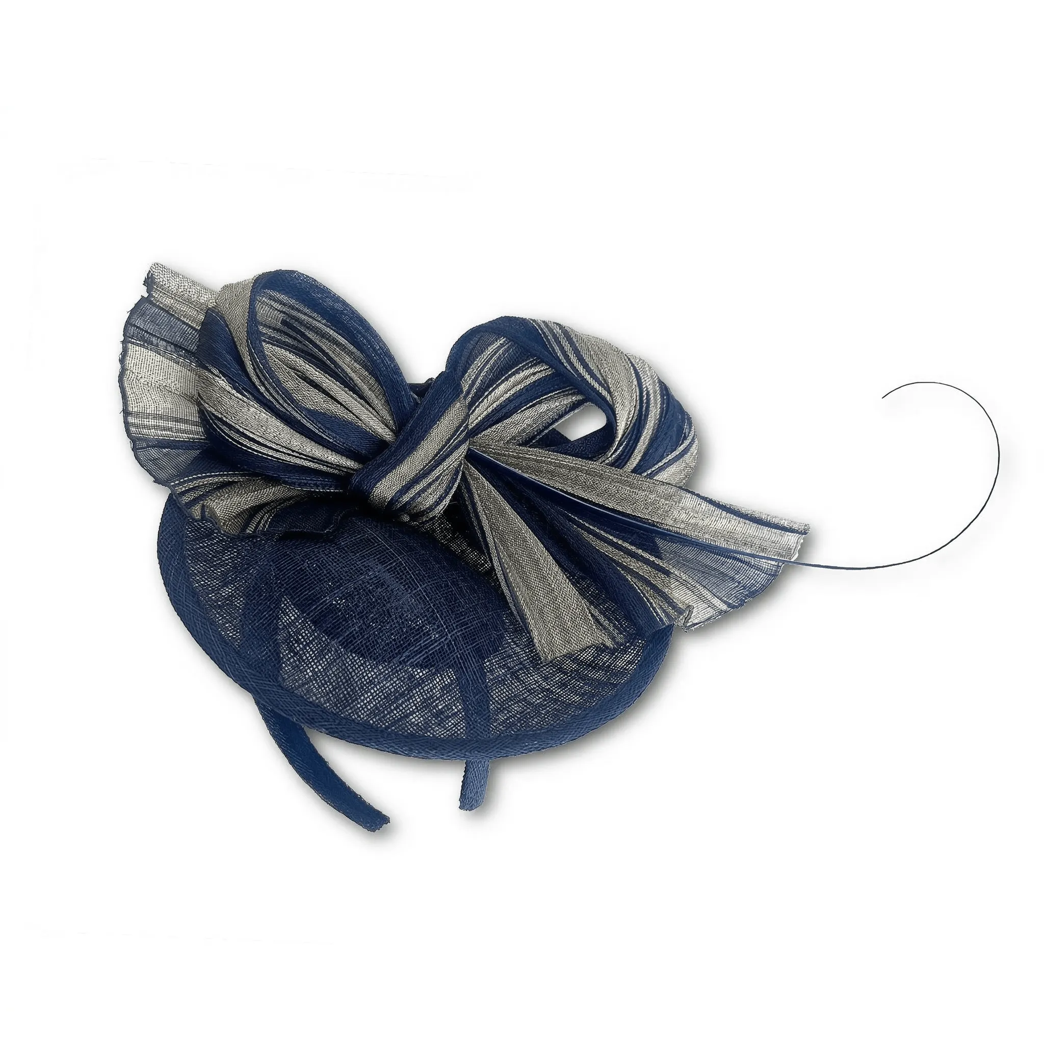 NAVY KIMBERLY FASCINATOR sold by Lele Sadoughi